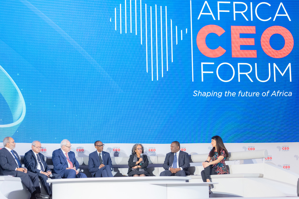 The AFRICA CEO FORUM kicks off in Kigali with four Heads of State The